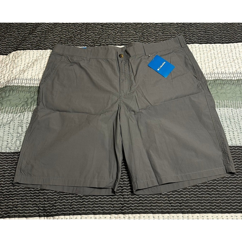 Columbia Washed Out Shorts Men's 42 Grey‎ Cotton Poplin Casual AM4471-022